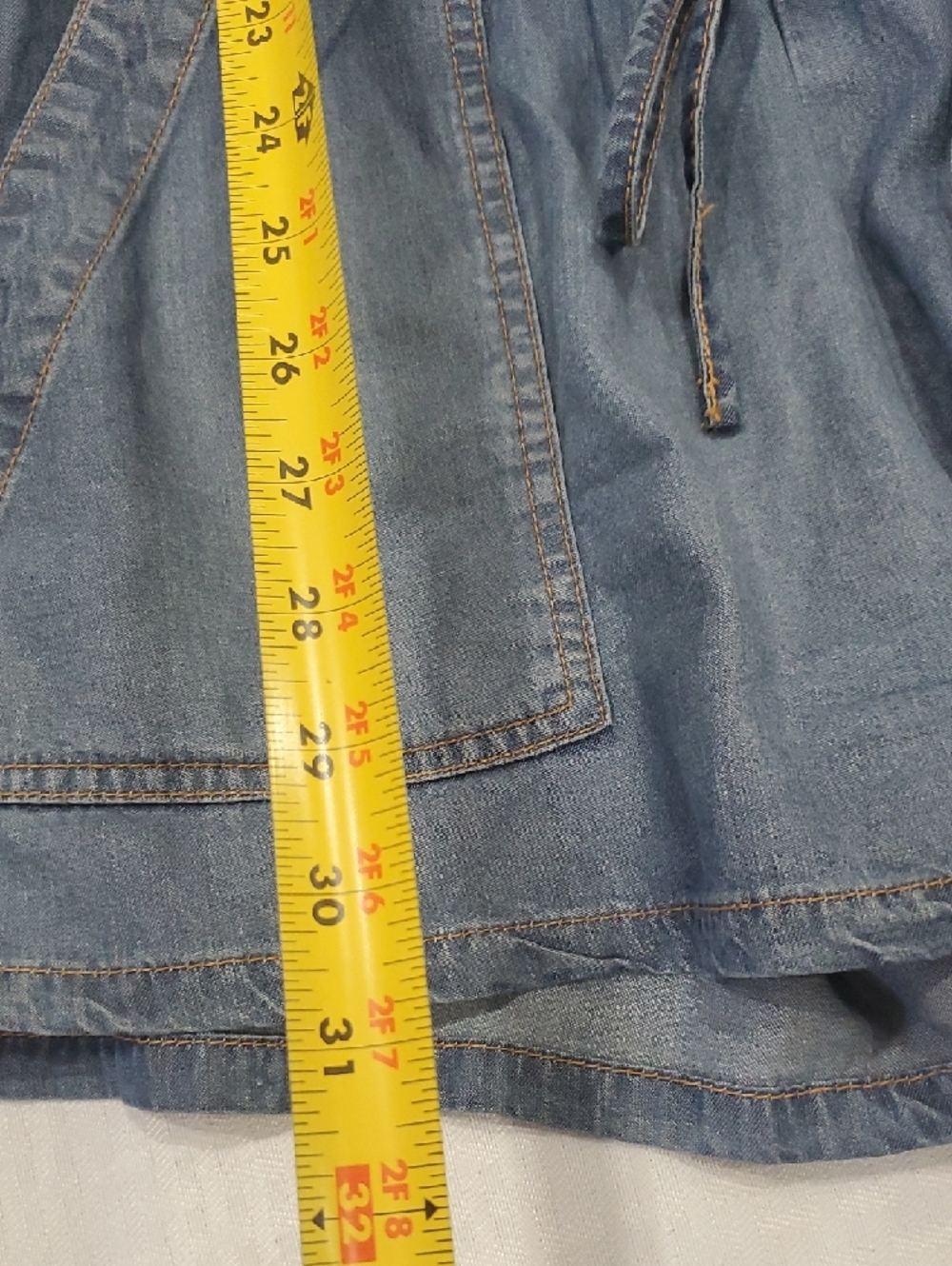 Current/Elliott Light Blue Denim Romper - Picture 4 of 12